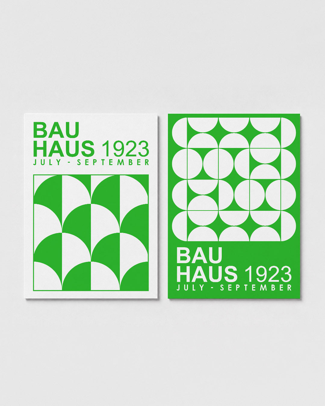 Groene boogpatronen Posterset