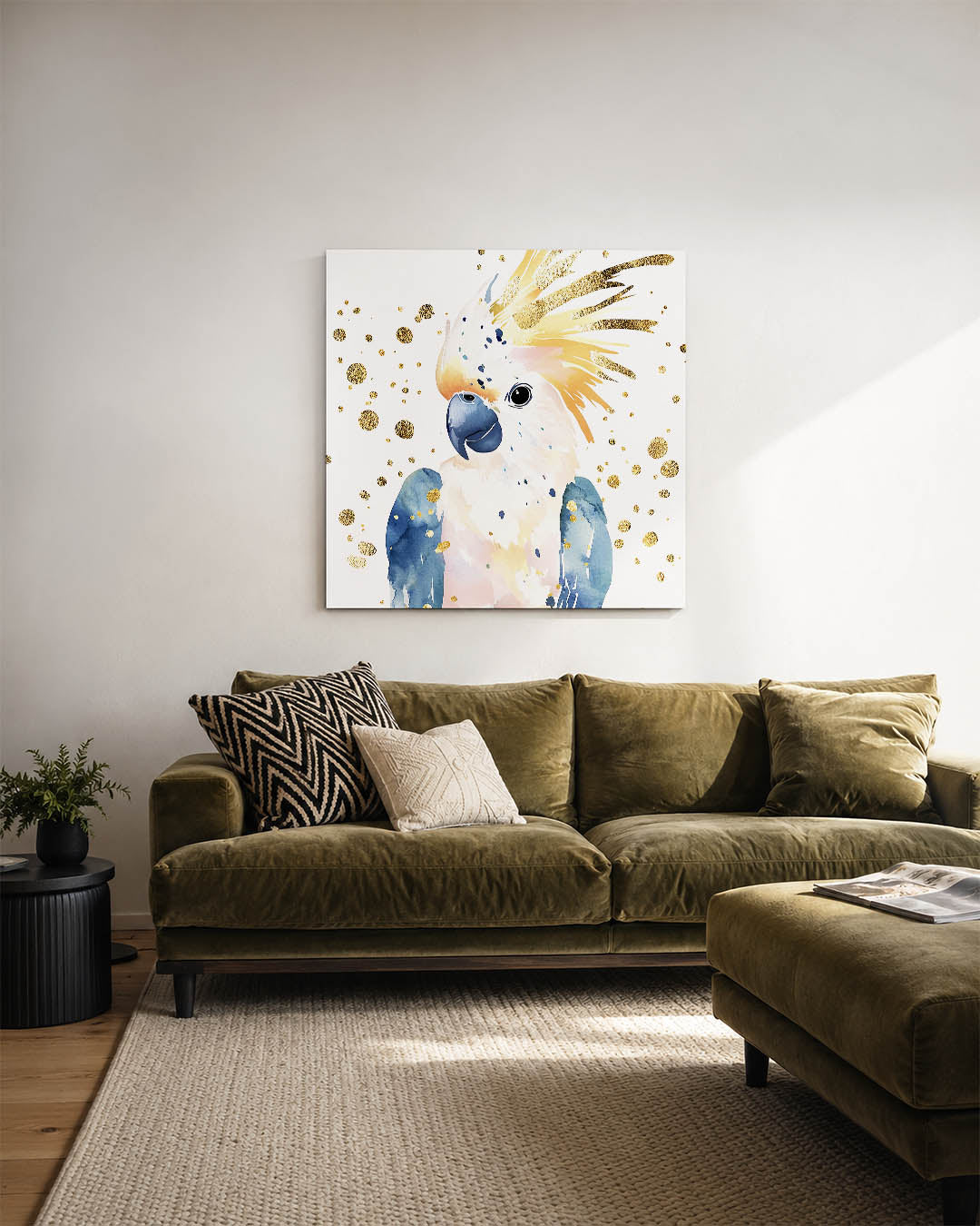 Vrolijke papegaai Kunstwerk