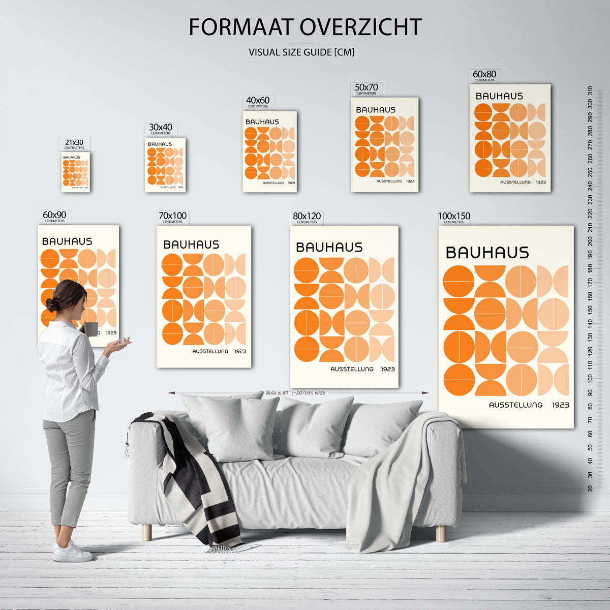 Vormritme en kleur Poster