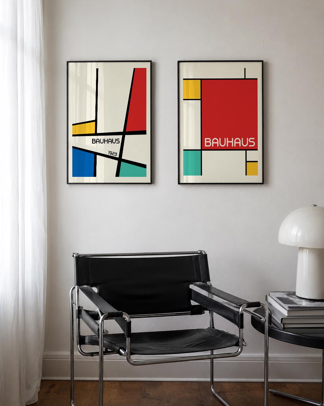 Kleurrijke vlakken Posterset