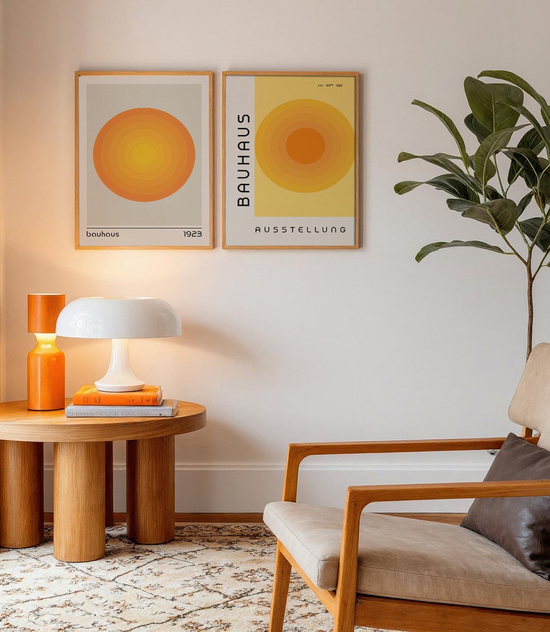 Cirkelvormige kleurvlakken Posterset