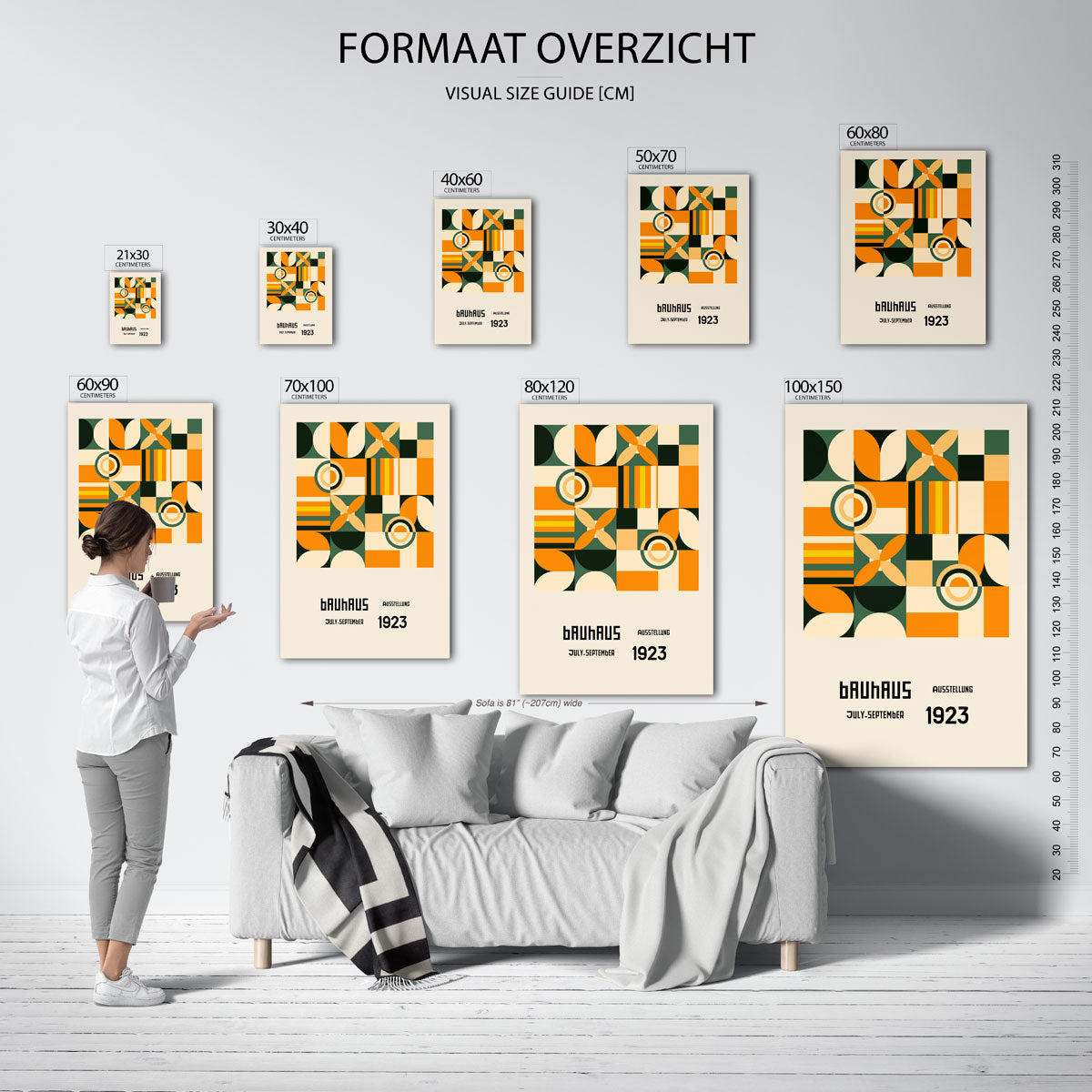 Vorm en kleurenspel Poster