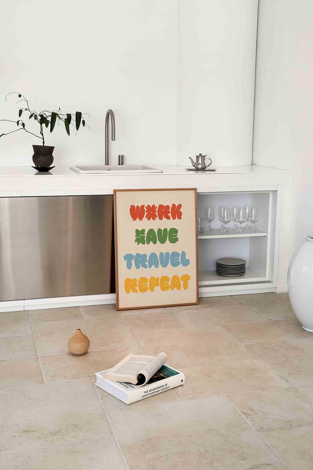 Work save travel repeat Poster