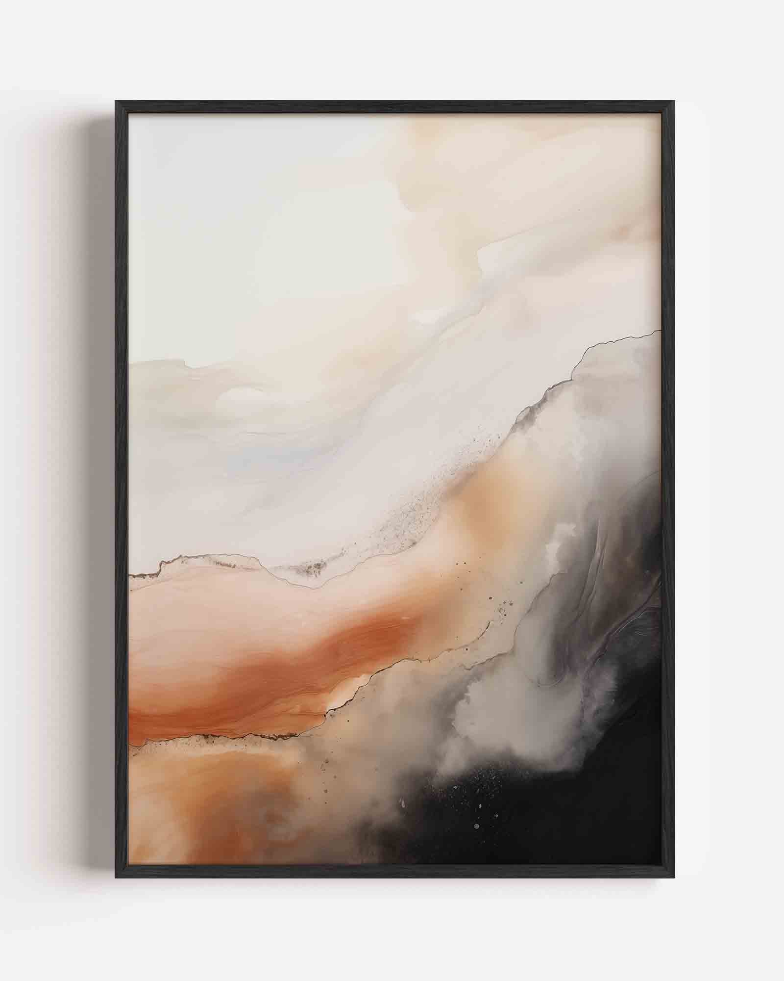 Abstracte golvende vormen Poster