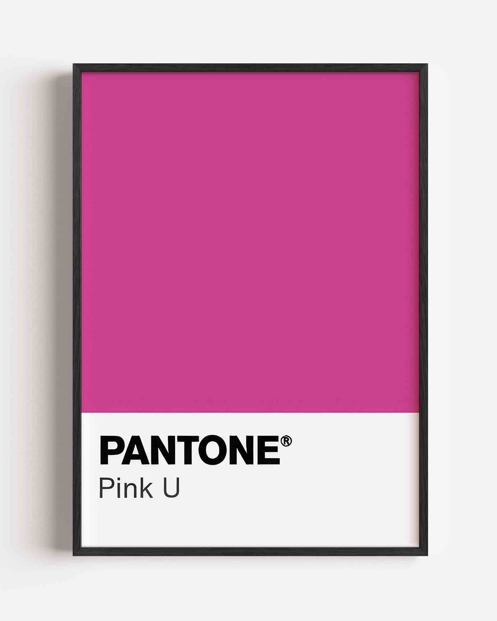 Pantone pink Poster
