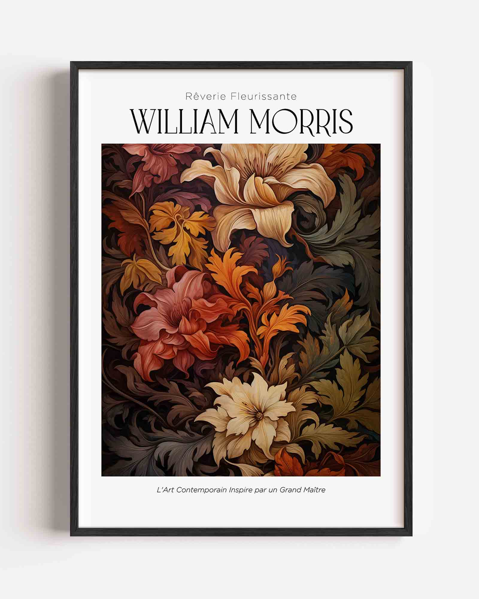 Bloemen en bladeren Poster
