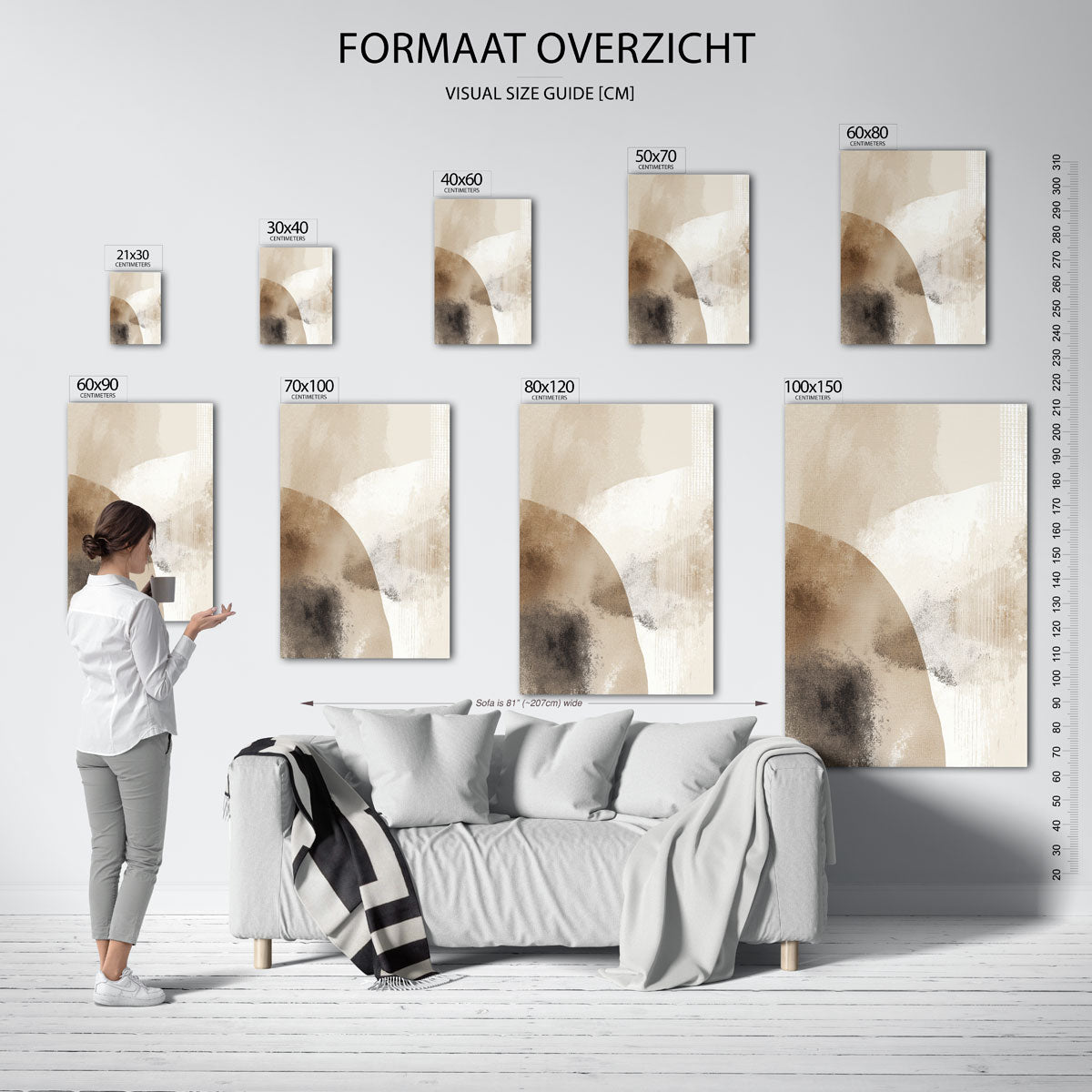 Abstracte vormen Poster