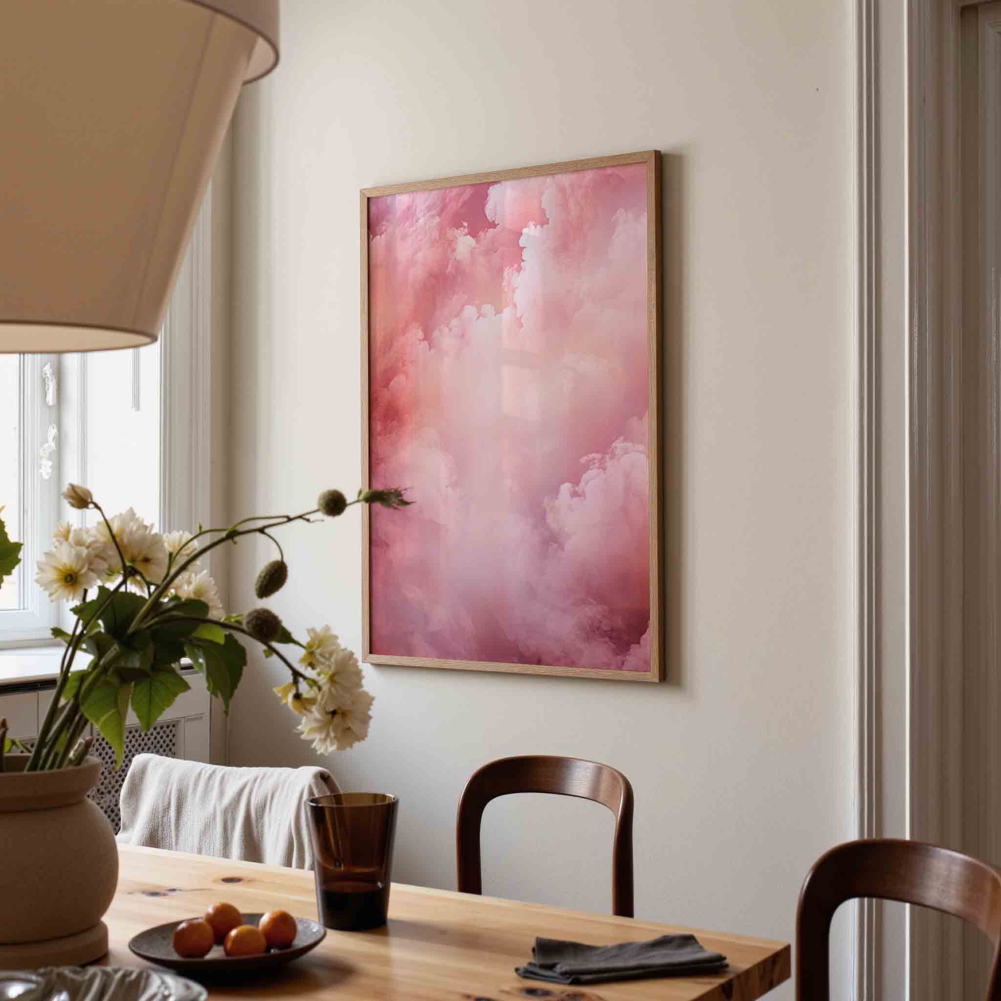 Roze wolken Poster