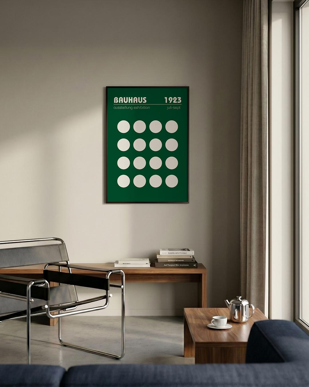 Cirkelpatroon en tekst Poster