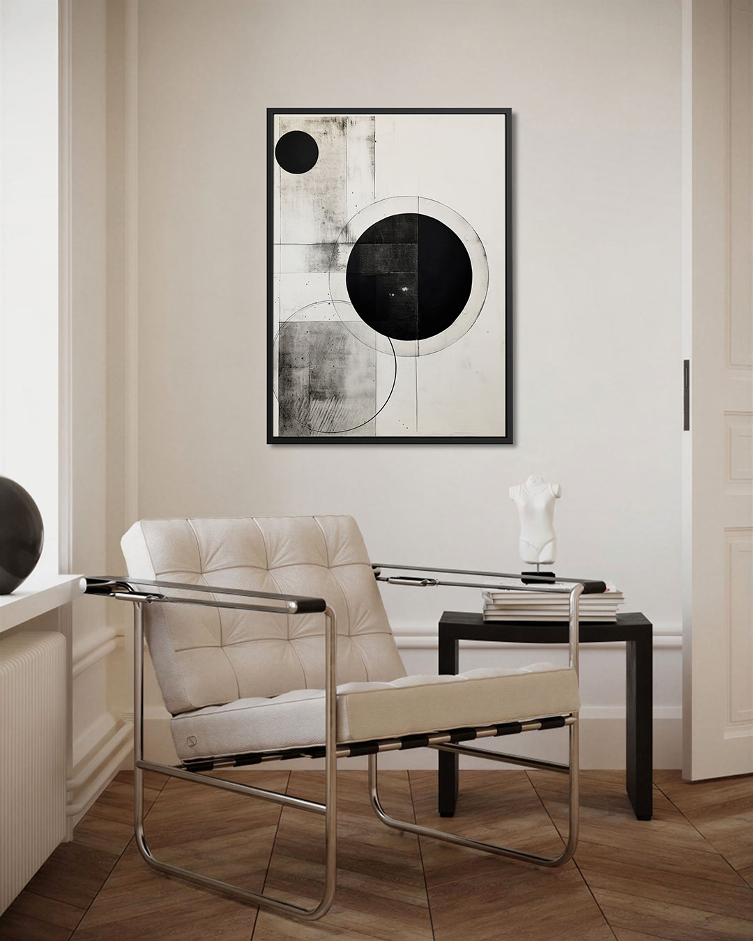 Geometrische vormen compositie Kunstwerk