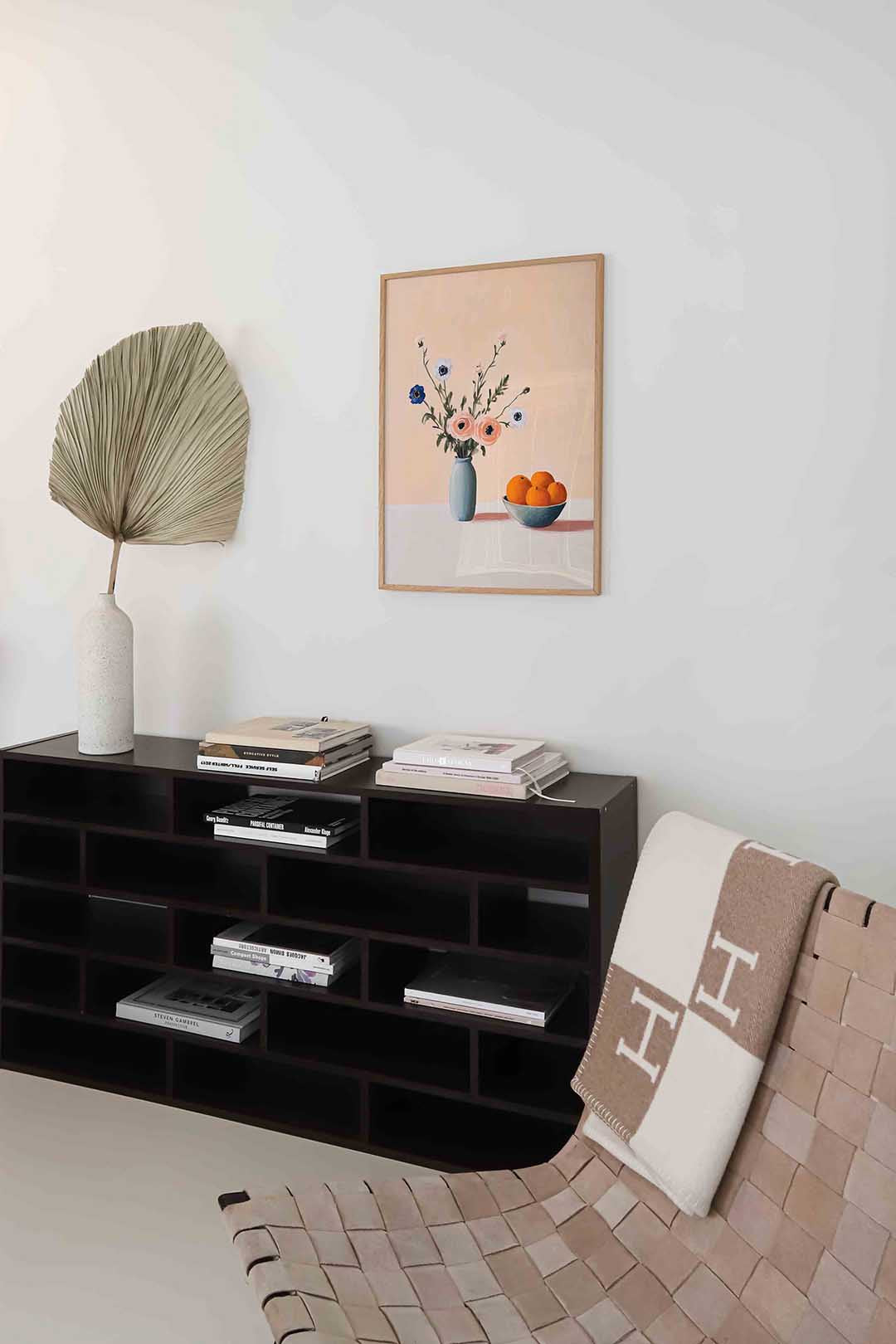 Bloemen en sinaasappels Poster
