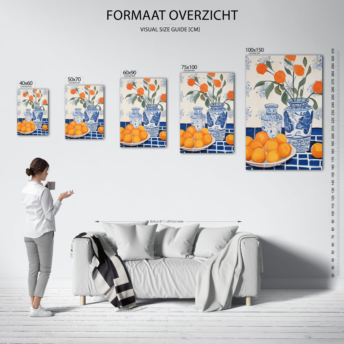 Vaas met bloemen Kunstwerk