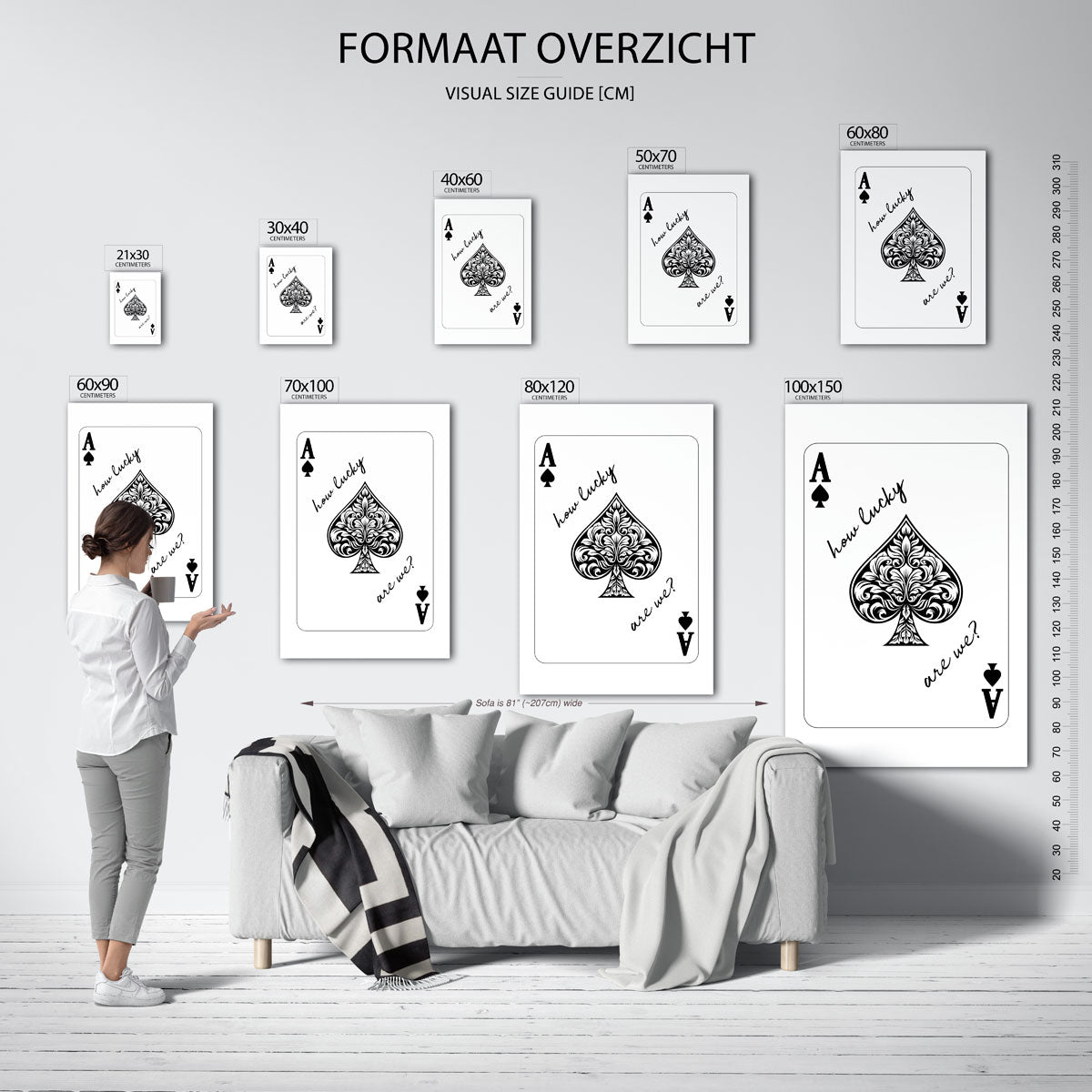 Schoppen aas Poster