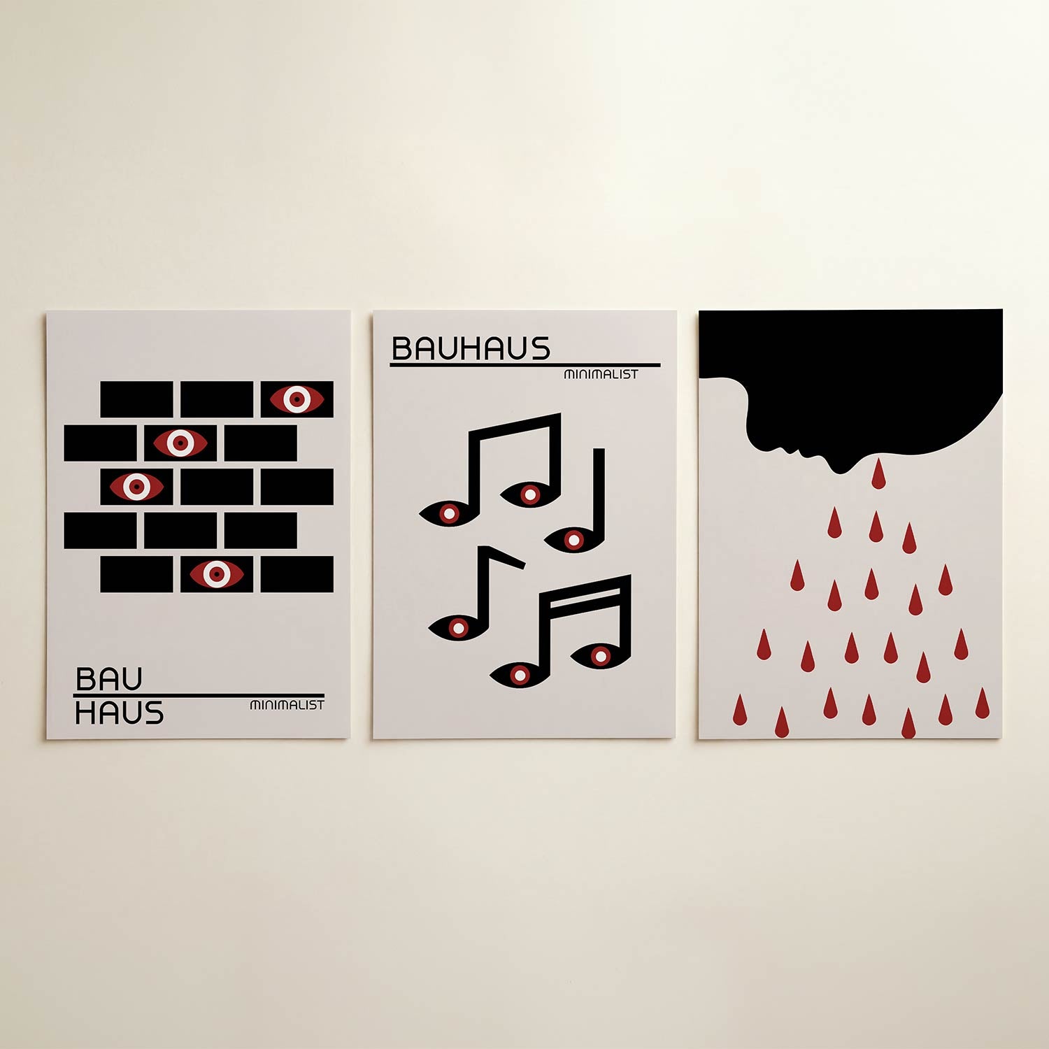 Oog en blok Posterset
