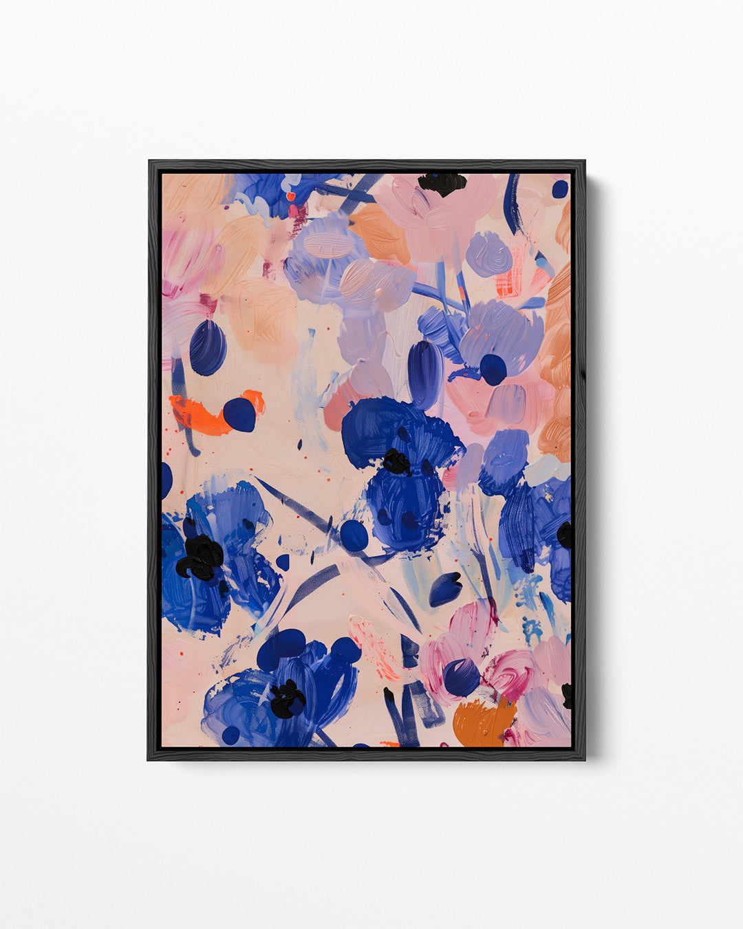 Kleurrijke bloemenvormen Kunstwerk