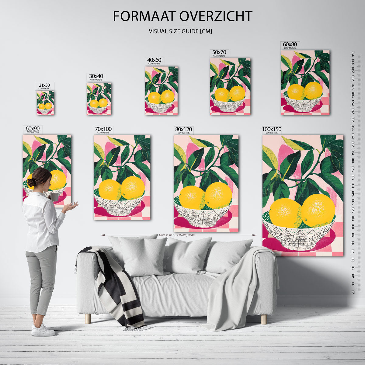 Citroenen in schaal Poster