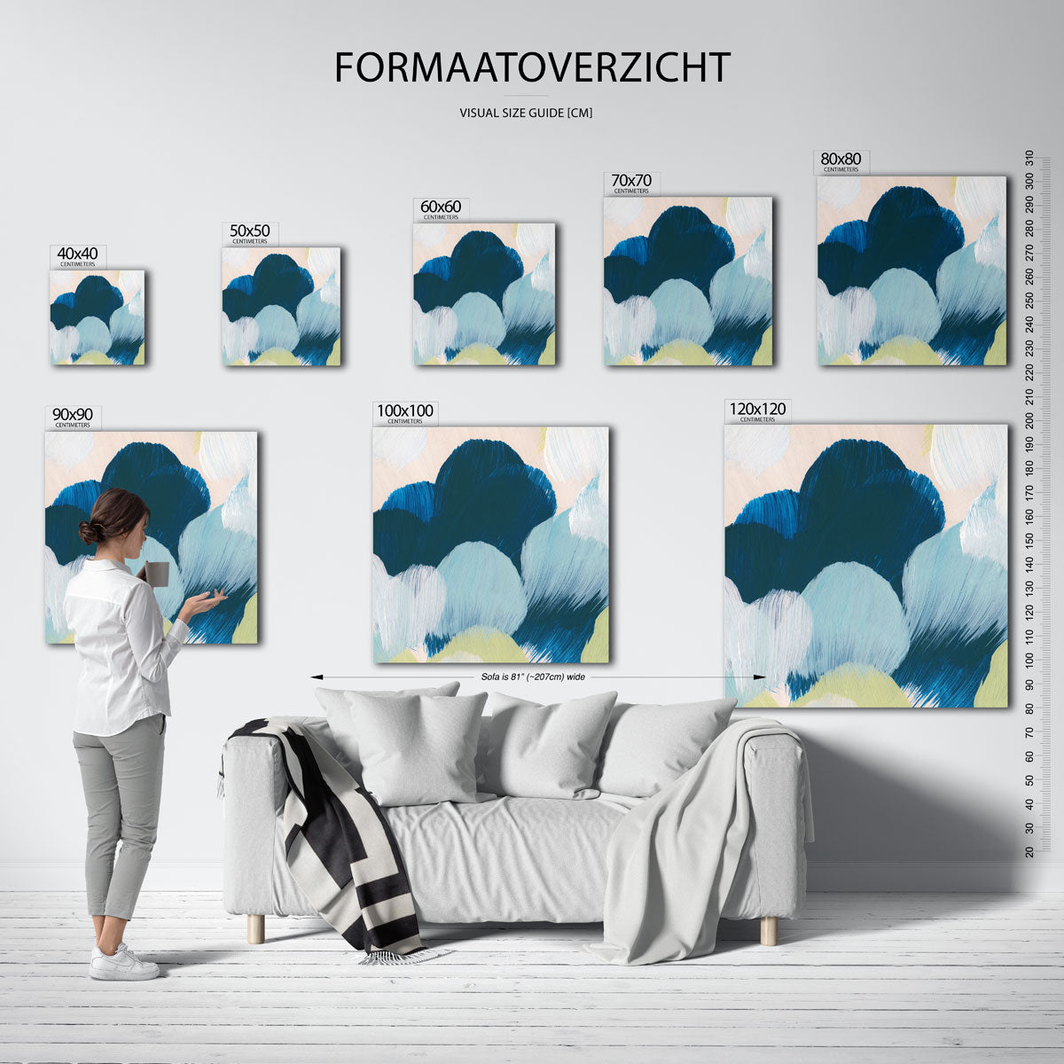 Abstracte wolken Poster