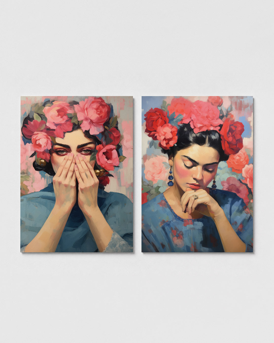 Bloemrijke expressie Posterset
