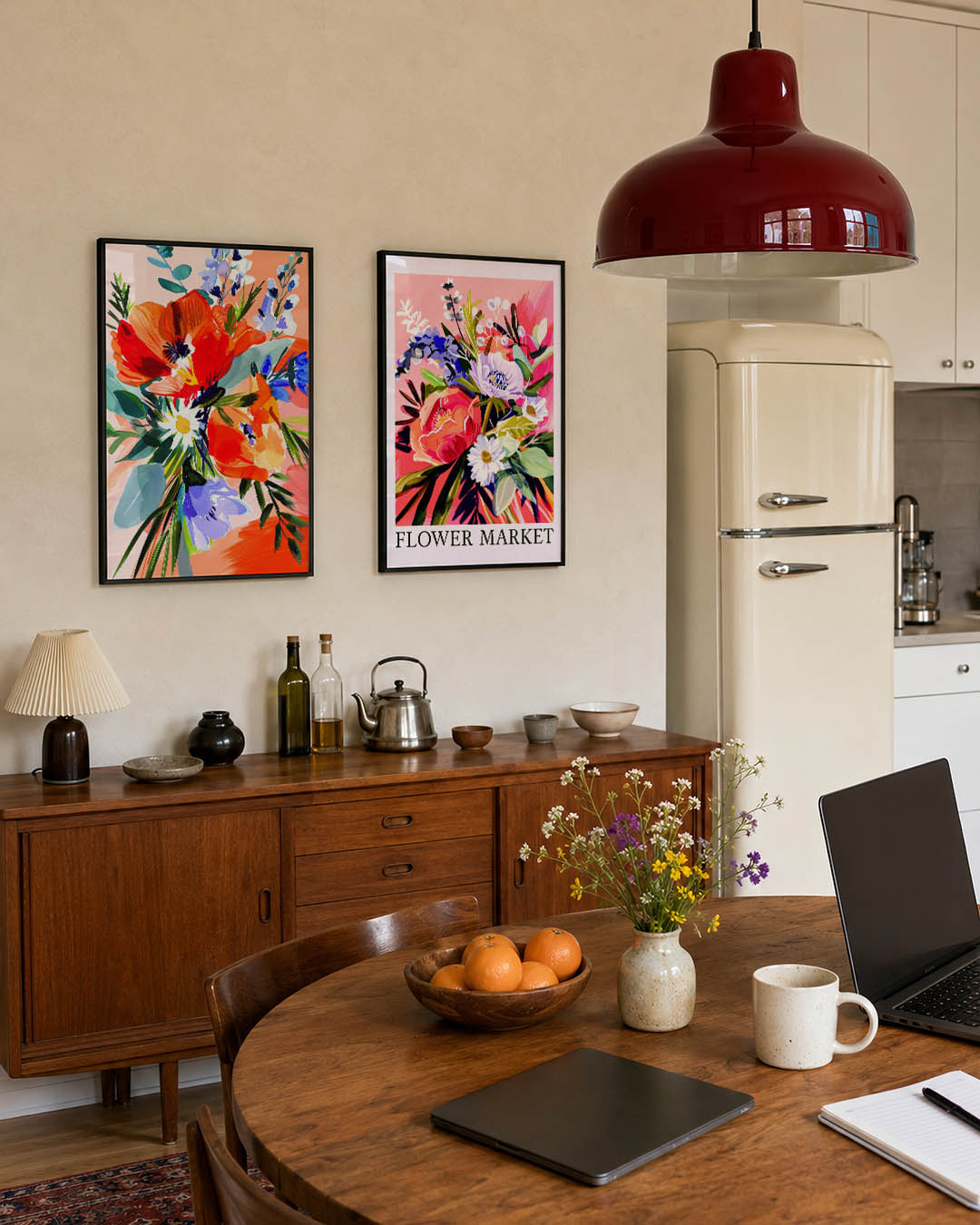 Bloemrijke kleurexplosie Posterset