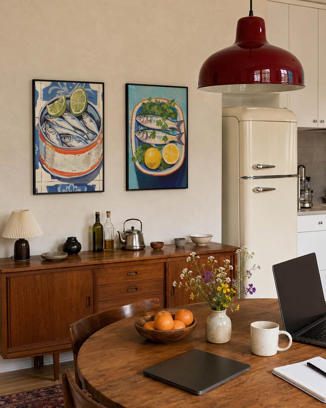 Vis en citrus Posterset