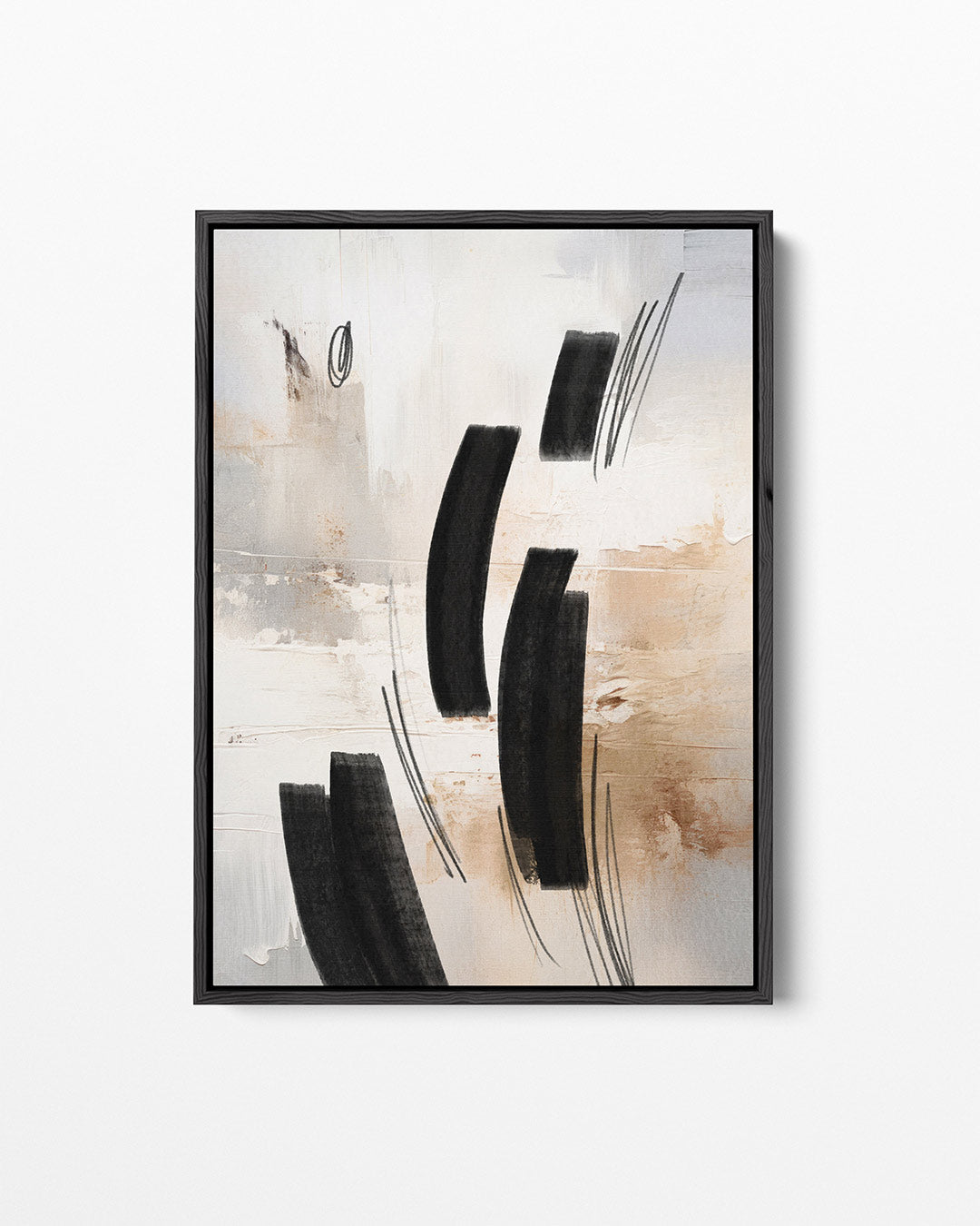 Dynamische lijnen compositie Kunstwerk