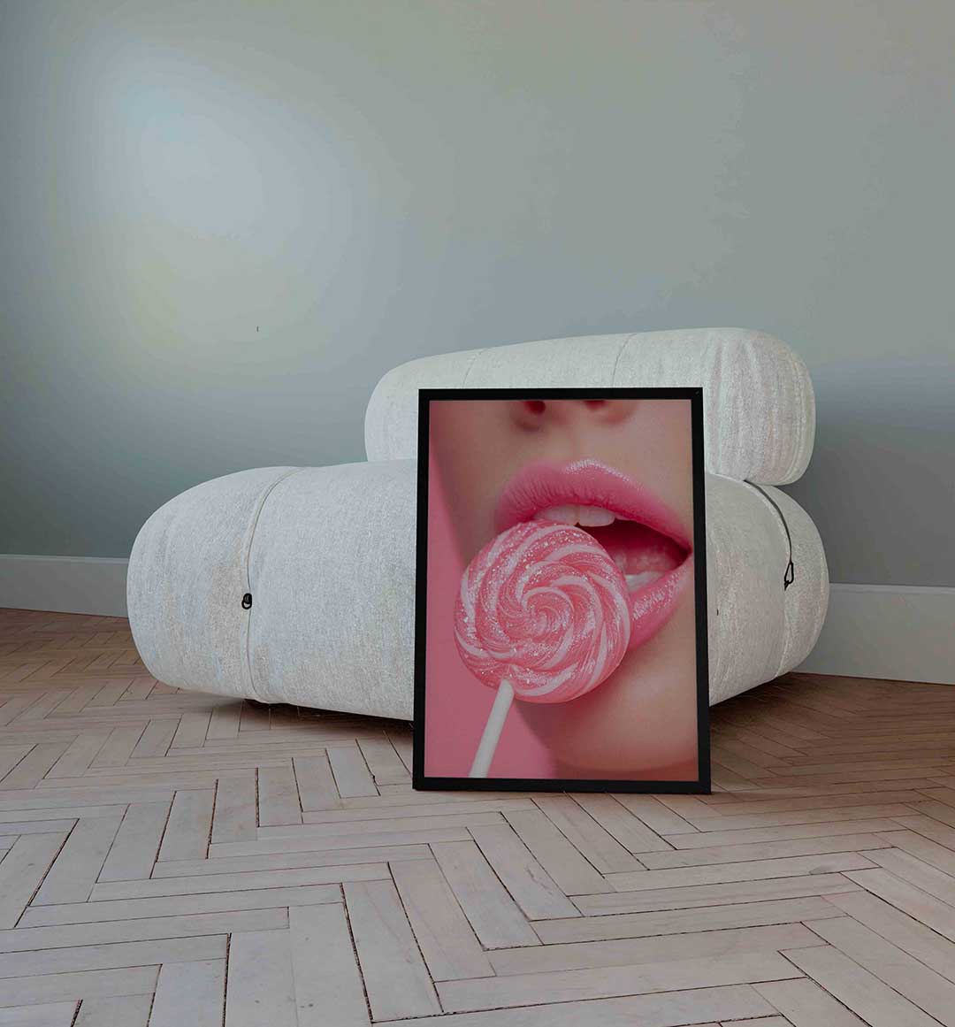 Roze lolly Poster