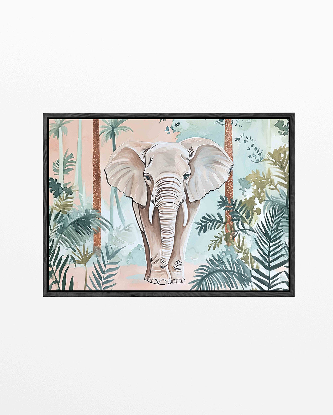 Olifant in jungle Kunstwerk
