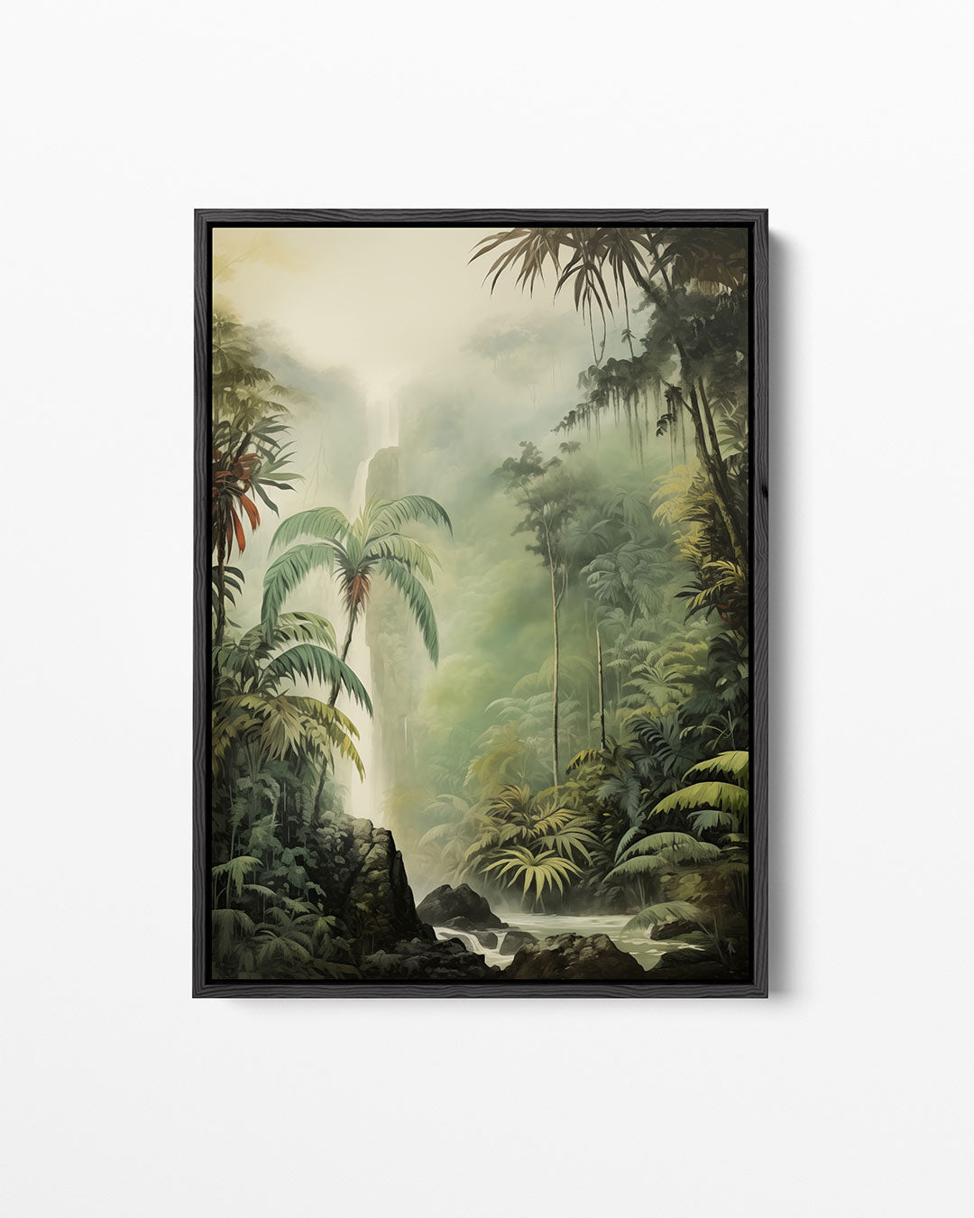 Tropisch boslandschap Kunstwerk