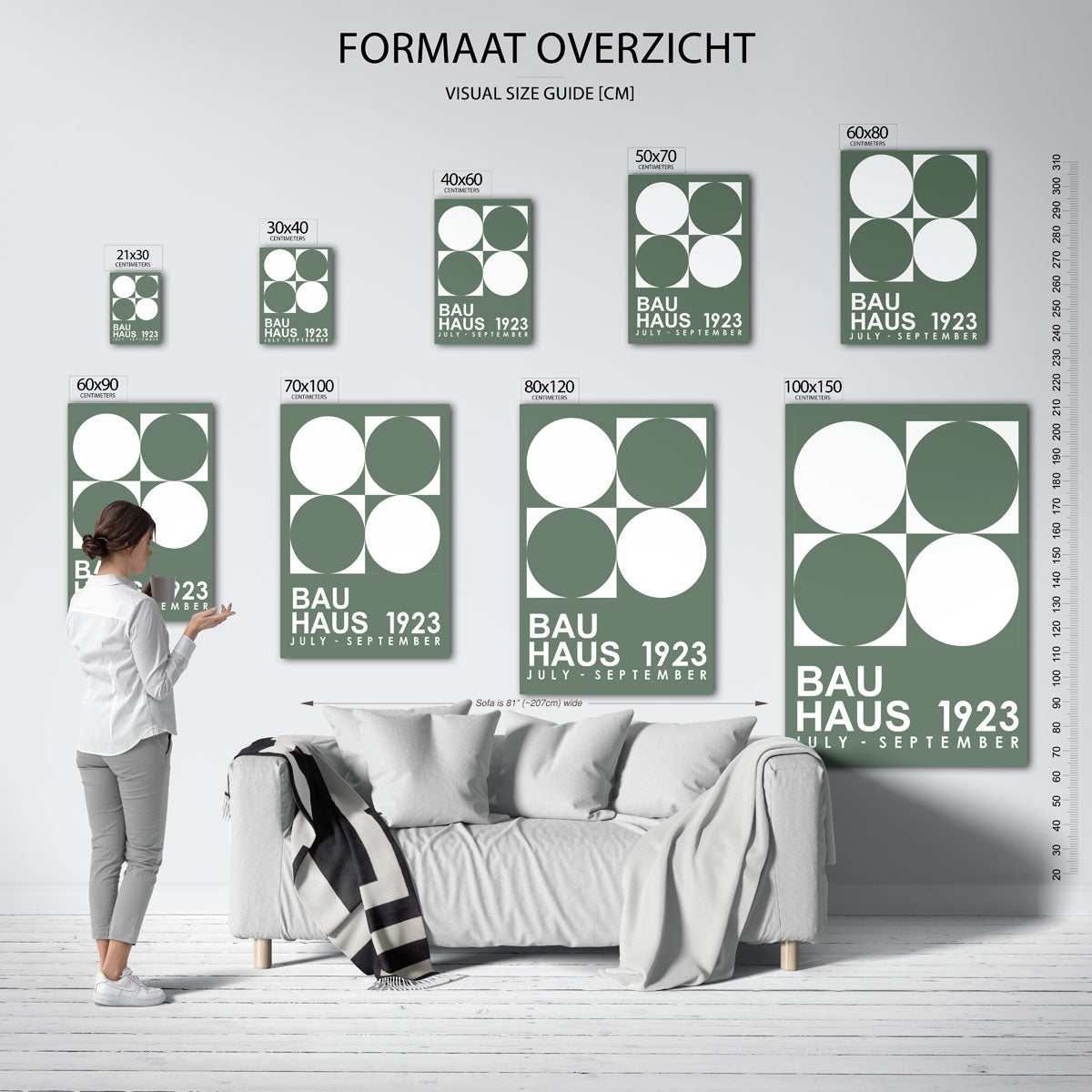 Cirkelvierkant harmonie Poster