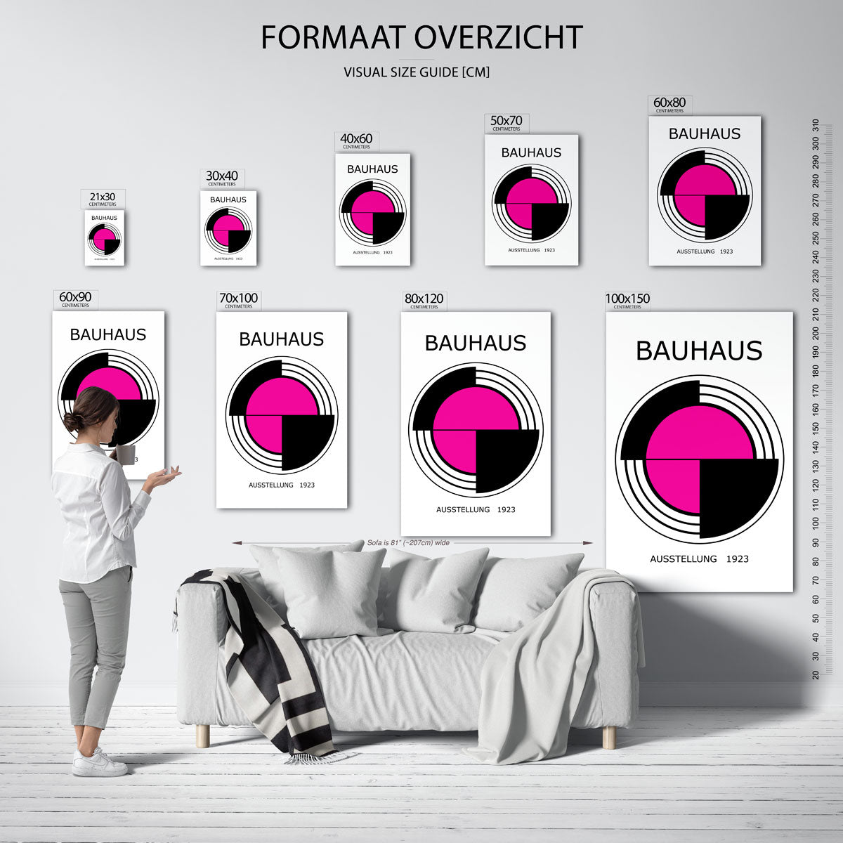 Cirkelstructuur en kleur Poster