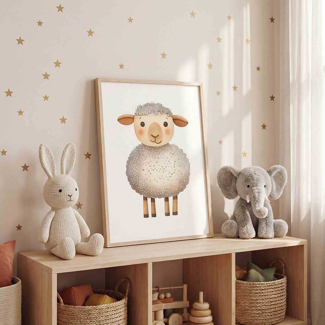 Schattig schaap Poster