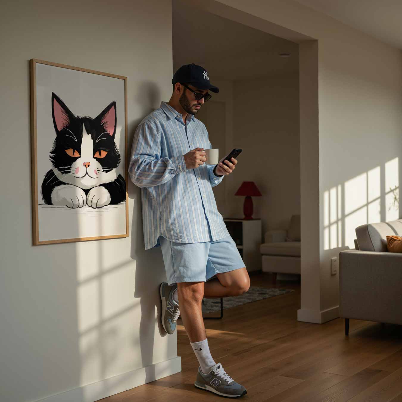 Charmante Kattenposter-WallArtistic