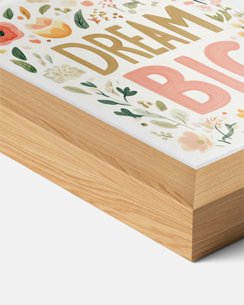 Dream Big Bloemenposter-WallArtistic