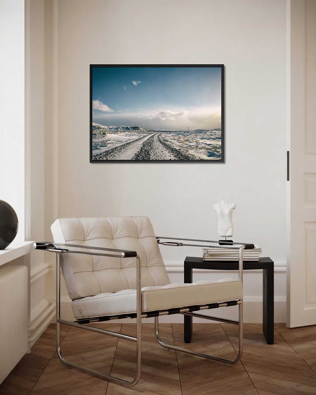 Winterse landschap Kunstwerk