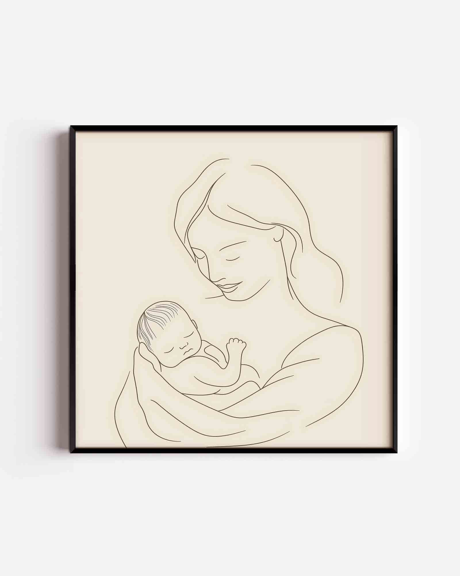 Moeder en kind Poster