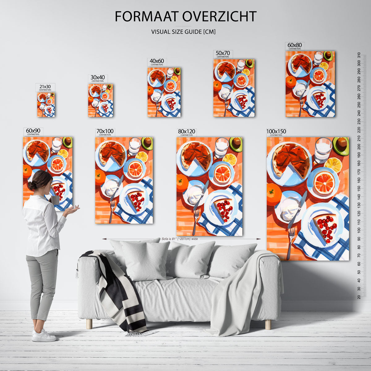 Ontbijt met fruit Poster