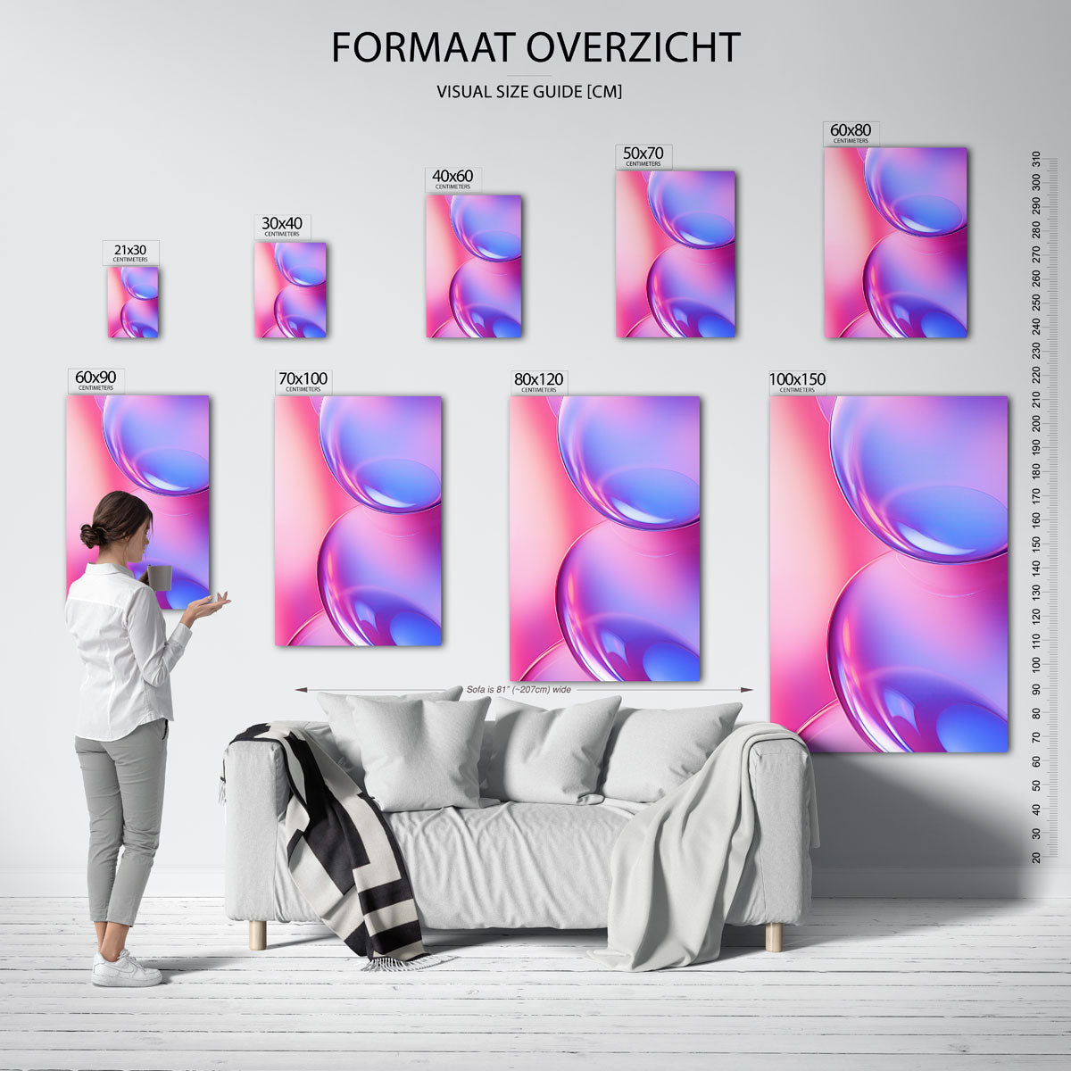 Abstracte bollen Poster