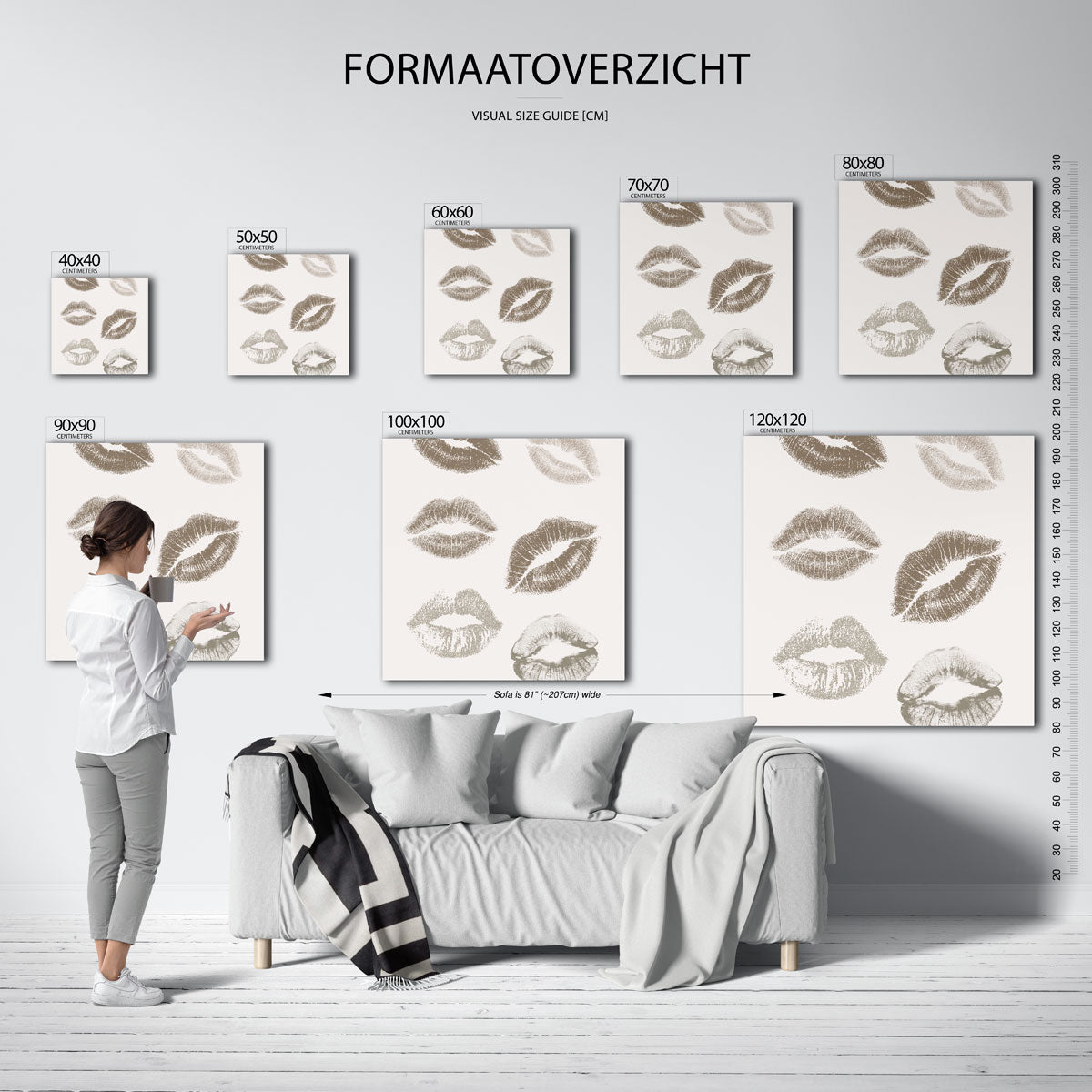 Lippenafdrukken Poster