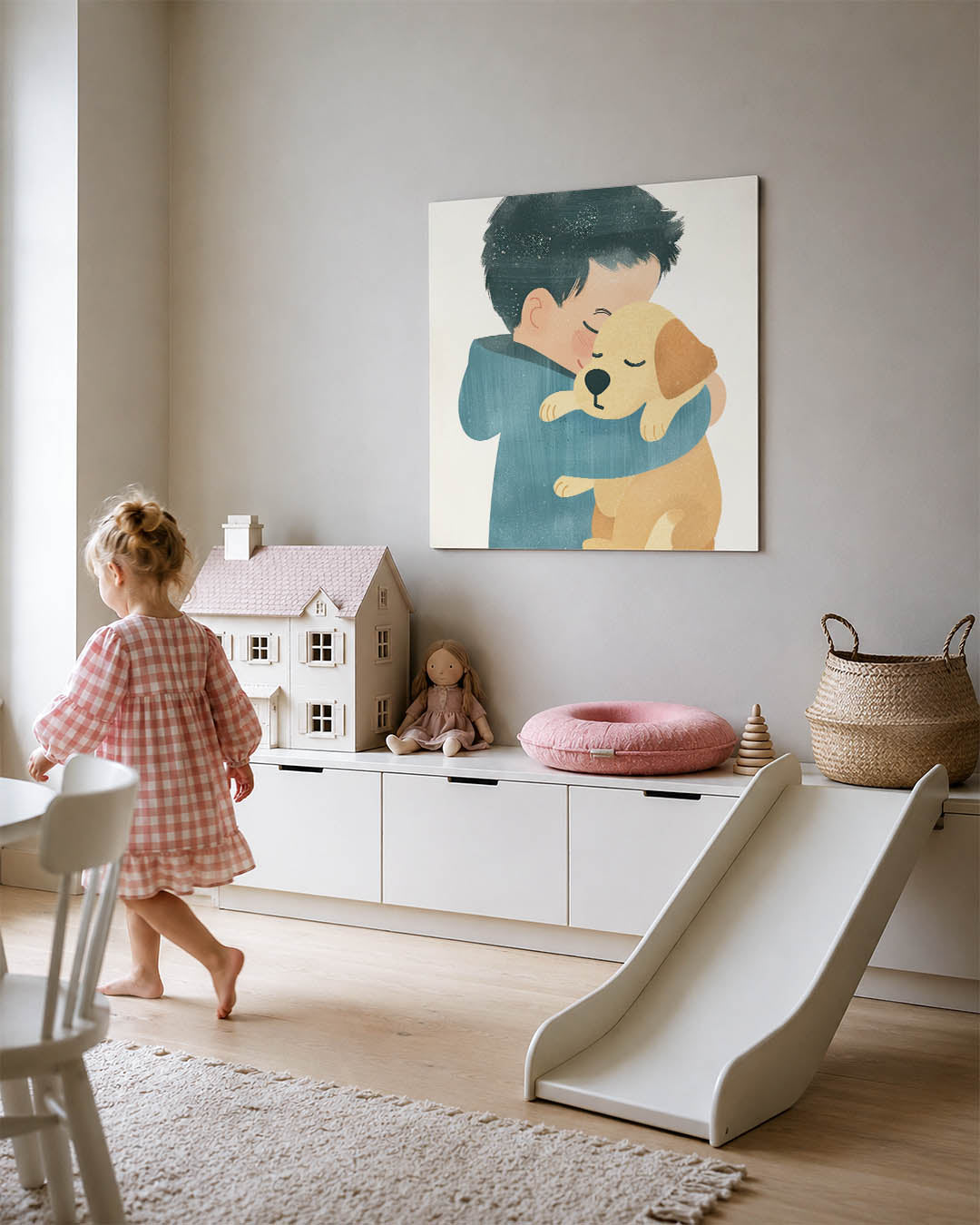 Knuffelende vrienden Kunstwerk