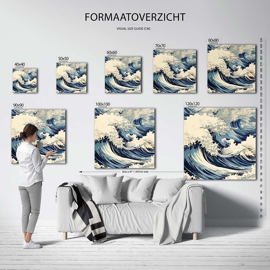 Dynamische golven Kunstwerk