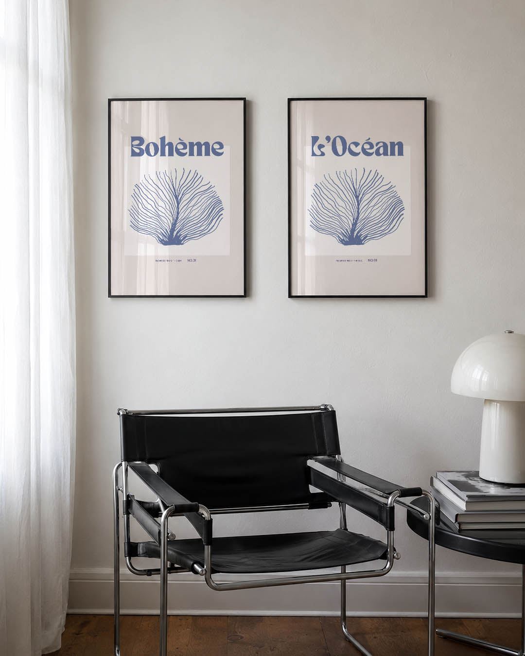 Organische lijnen Posterset