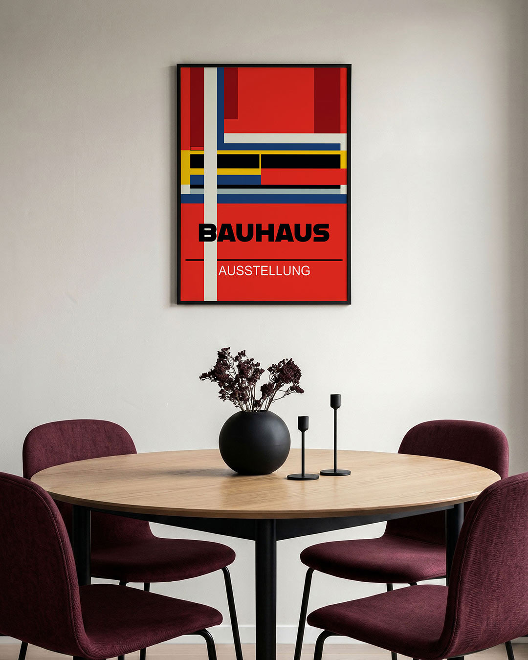 Kleurvlakken en lijnen Poster