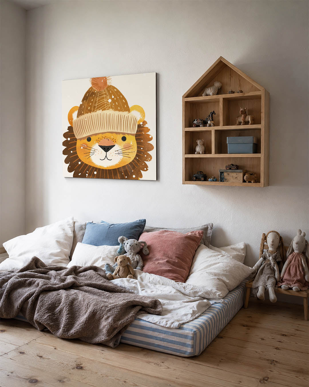 Vrolijke leeuw Kunstwerk