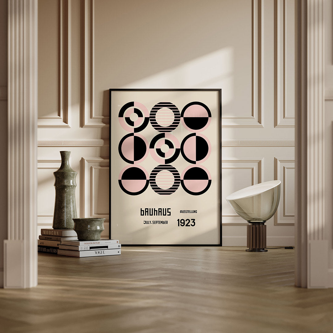 Cirkelpatroon en tekst Poster