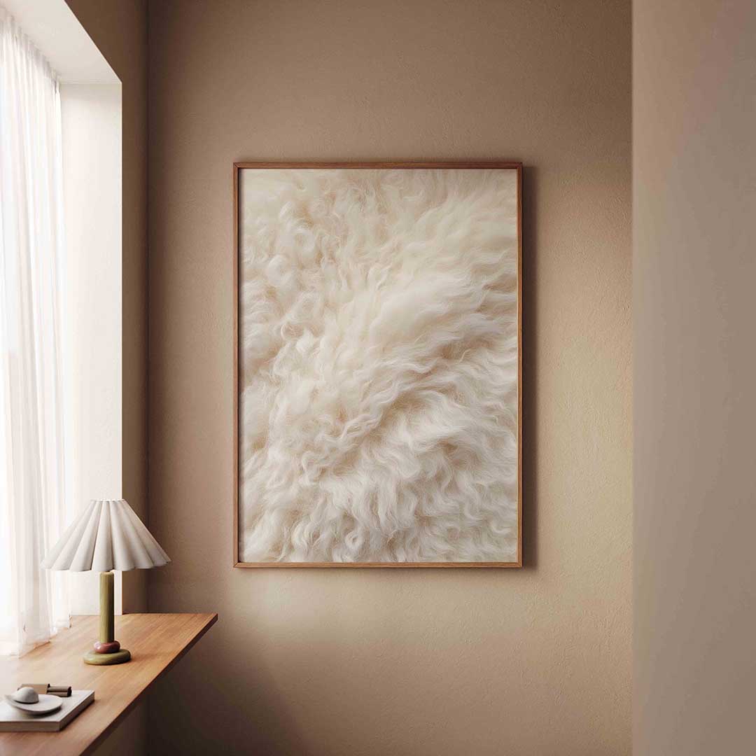 Wollige textuur Poster
