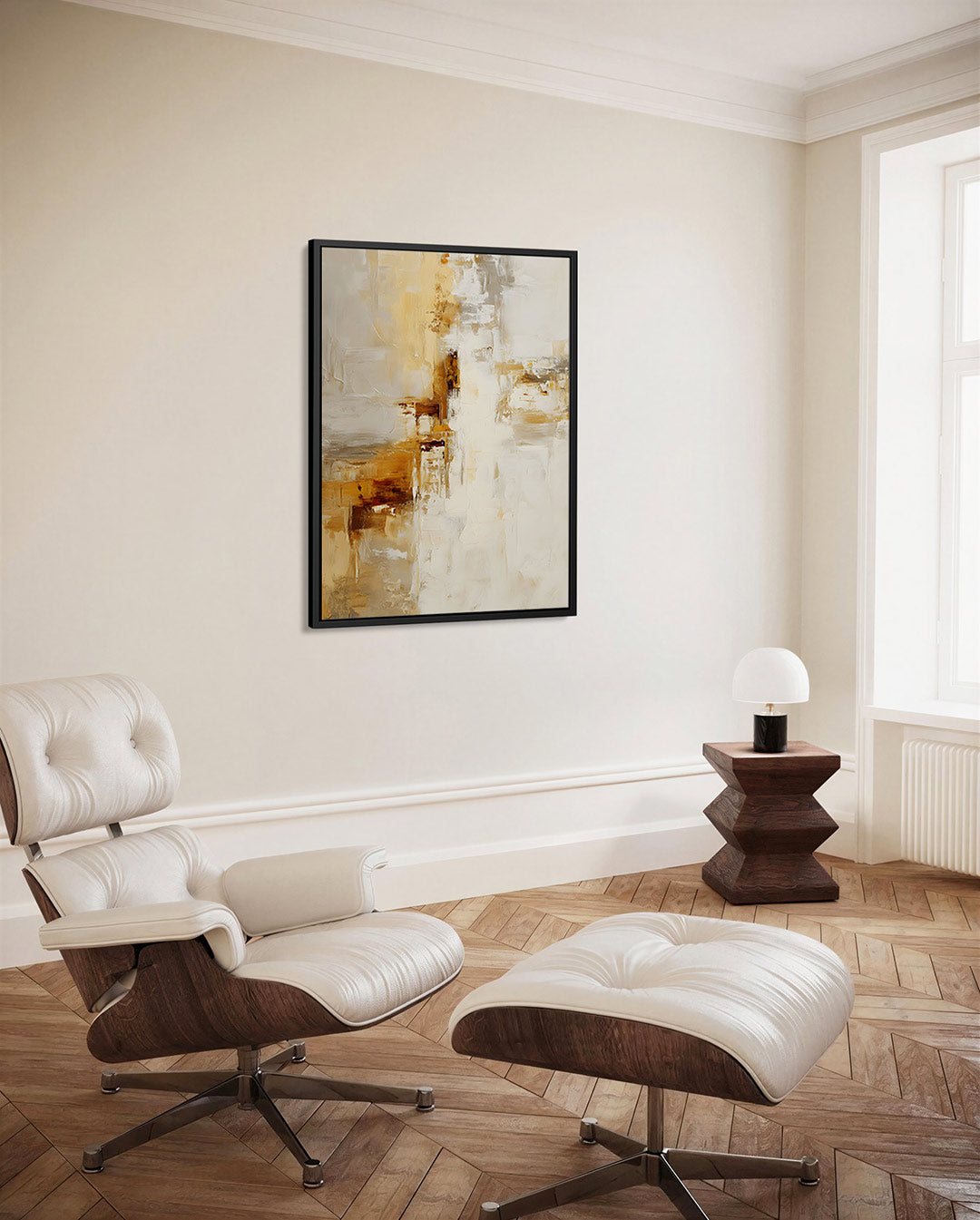 Warme kleurencompositie Kunstwerk