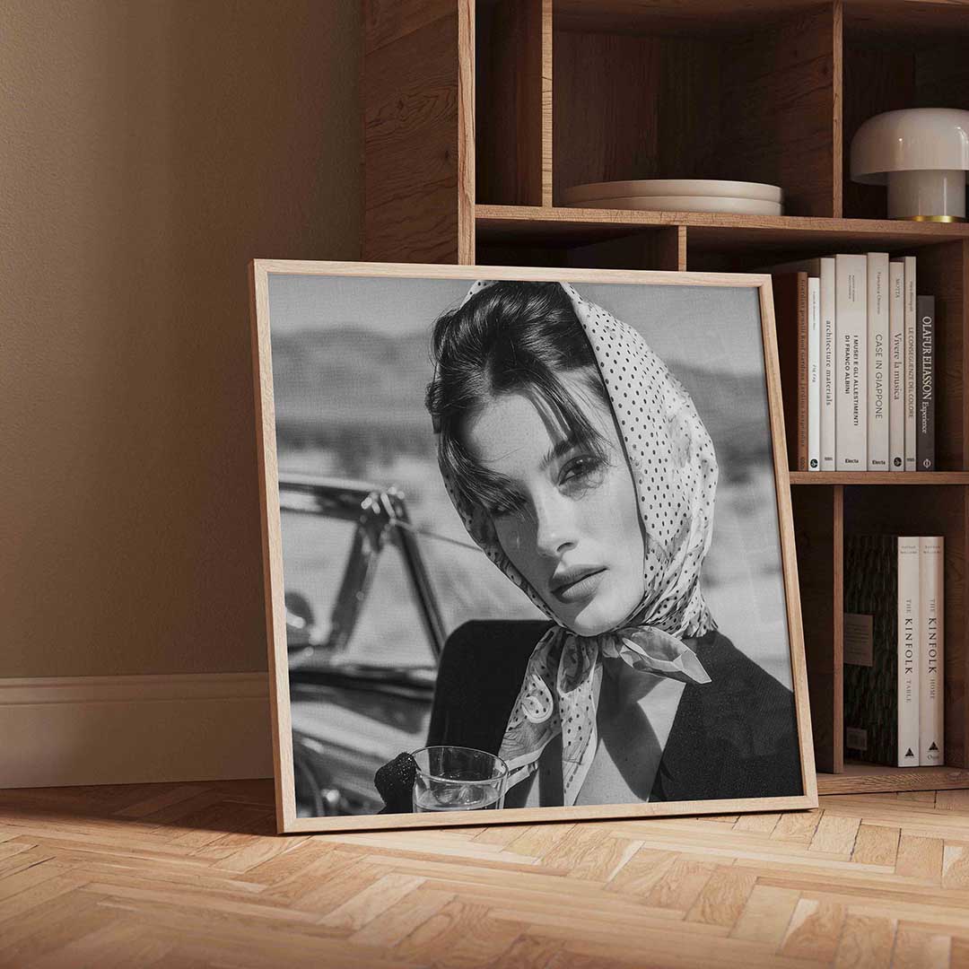 Vrouw met sjaal Poster