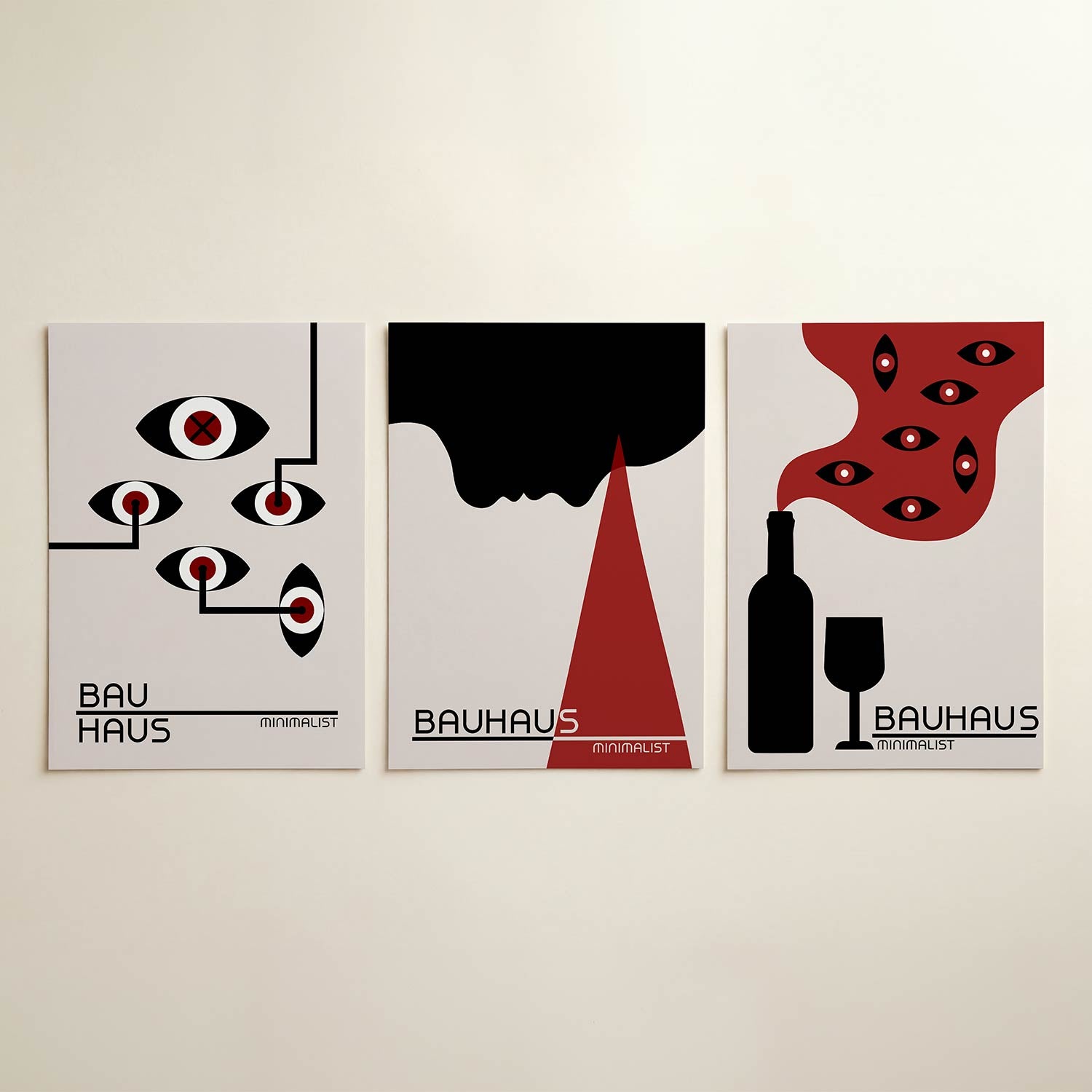 Ooglijnenspel Posterset
