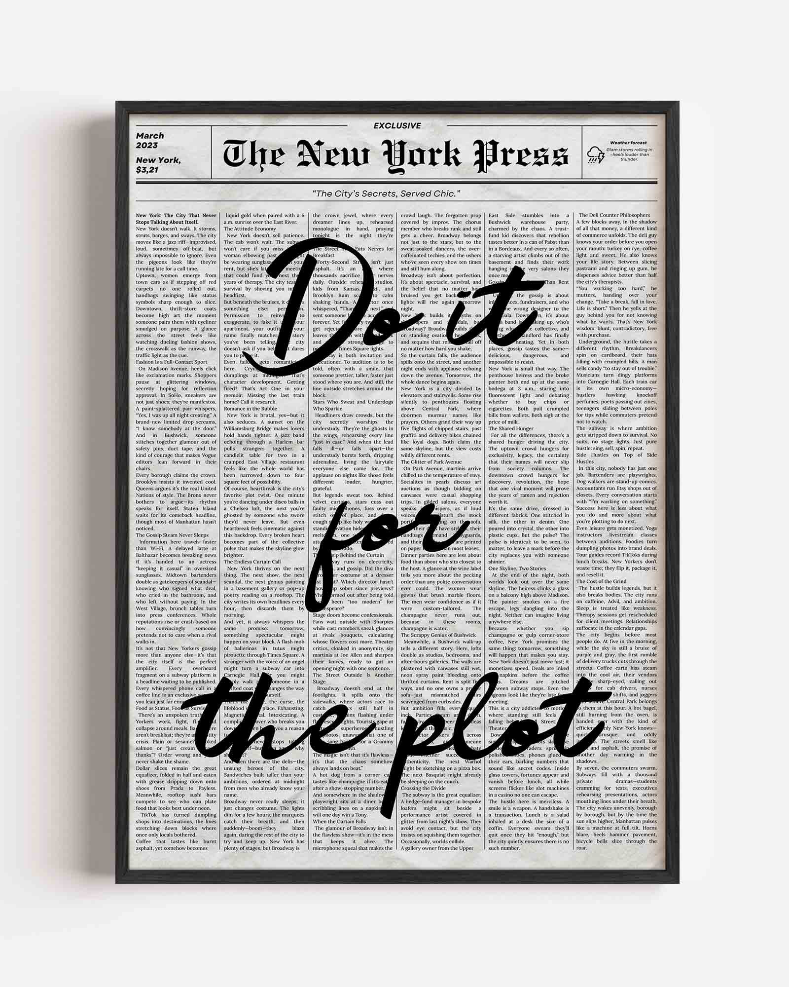 Do it for the plot Poster