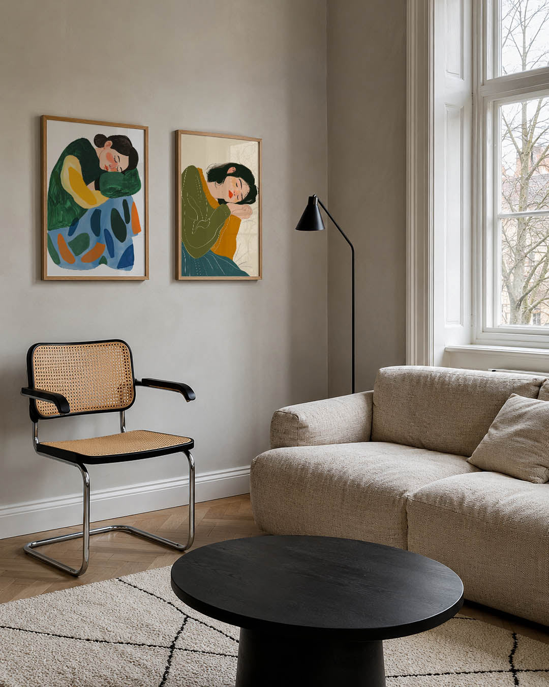 Vorm en kleurenspel Posterset